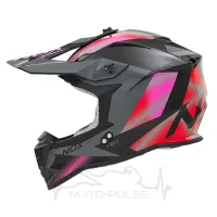 Мотошолом NOX N633 Fusion Gray/Pink S
